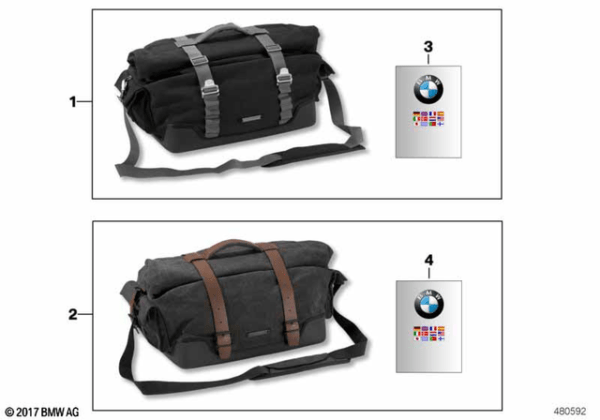 9. Bolsa trasera para motos de BMW