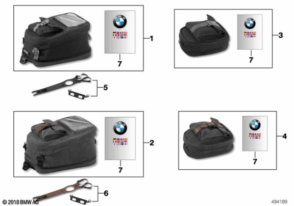 8. Bolsa de depósito para motos de BMW